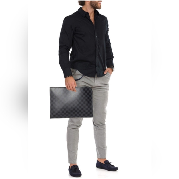 Louis Vuitton Damier Graphite Poche Documents Portfolio Case - Picture 2 of 15